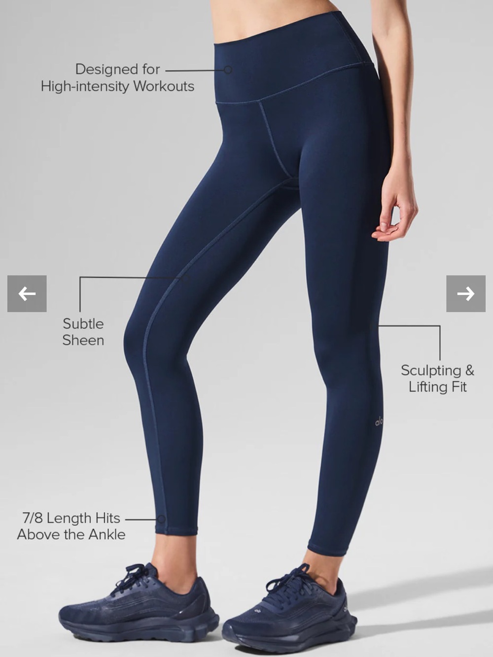 ALO Yoga High-Waist Sculpting Leggings in Navy
